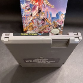 🔥Double Dragon II 2 The Revenge completo di scatola CIB con poster! Nintendo NES 1990