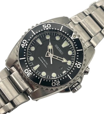 SEIKO KINETIC DIVERS 200M ブラック 5M62-0bl0 Seiko Kinetic Diver's 200m watch – 5M62-0BL0 | eBay UK