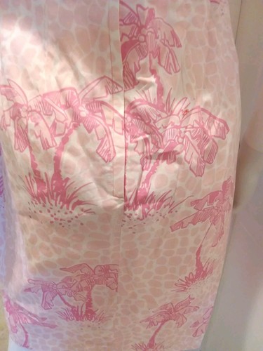 Lilly Pulitzer Neckholder Kleid rosa Jumbo Giraffe Palmenmuster gefüttert Gr. 10 NEU - Bild 12 von 12
