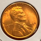 1944-S Lincoln Wheat Cent Penny GEM RED BU From an Original Bank Roll