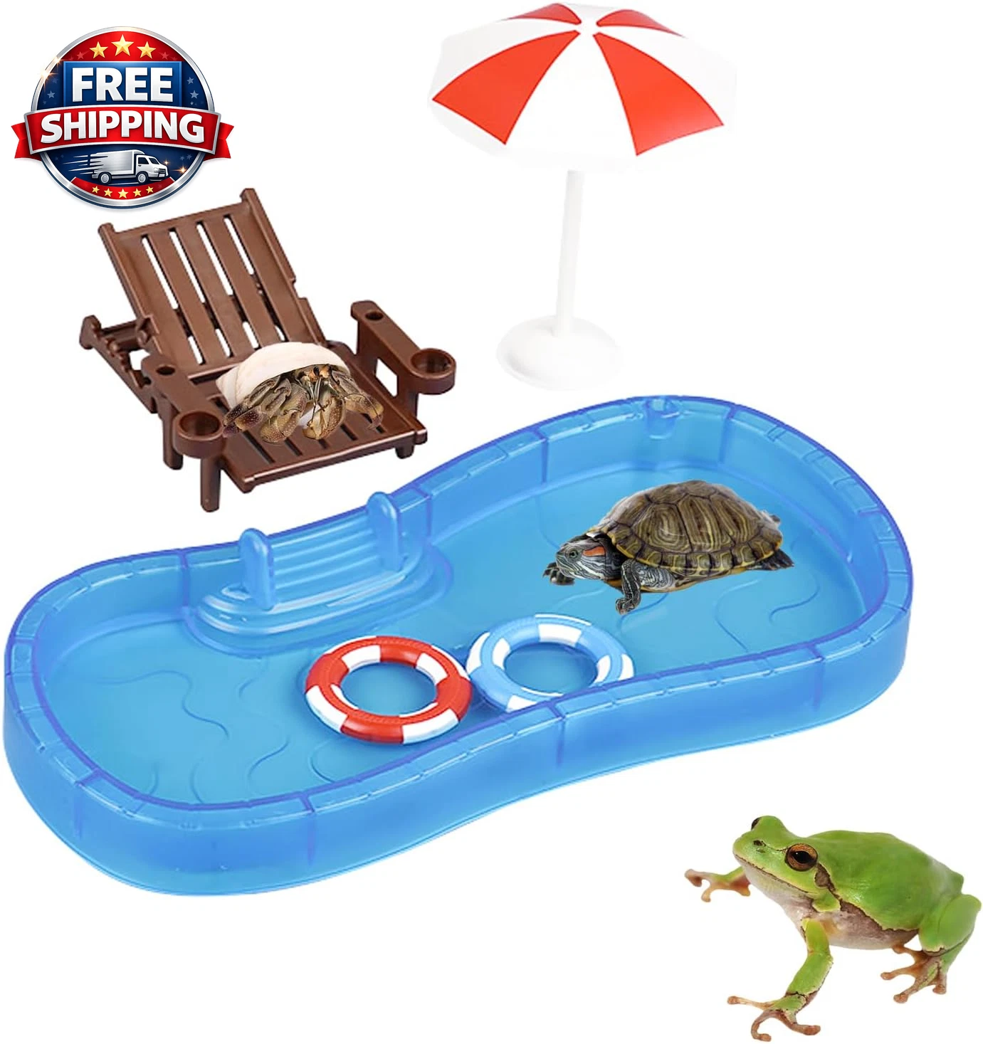 Tree Frog Tank Accessories, Frog Terrarium Decor, Turtle Habitat Decoration, Aqu
Opens in a new wind