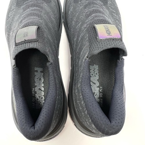 Zapatilla deportiva Hoka One para mujer Cavu 3 sin cordones talla 9 negra 1106485 bdsd usada en excelente estado - Imagen 6 de 7