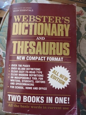 Merriam-Webster's Dictionary and Thesaurus - Compact Format, Two Books In One