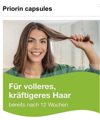 Priorin Cápsulas 60 Piezas para Cabello Adelgazante Sin Fuerza,PZN 04002059 - Imagen 5 de 14