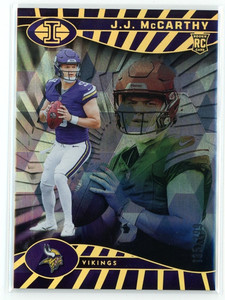 2024 Panini Illusions JJ McCarthy Trophy Collection Cubic /399 Rookie RC #100