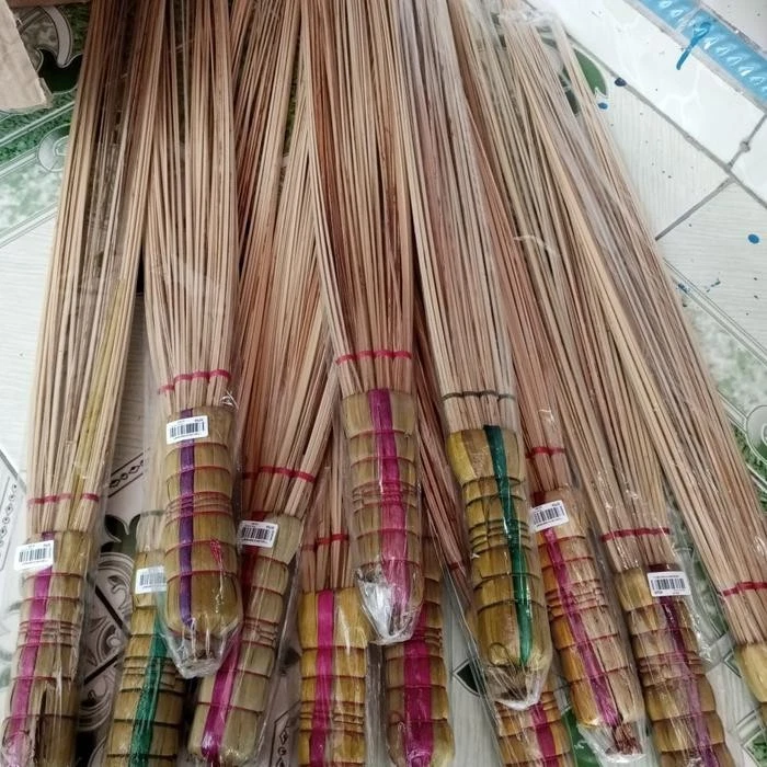 Natural Coconut Broom Stick | Eco-Friendly Traditional Broom | Handmade 5pcs - Image 3 of 4