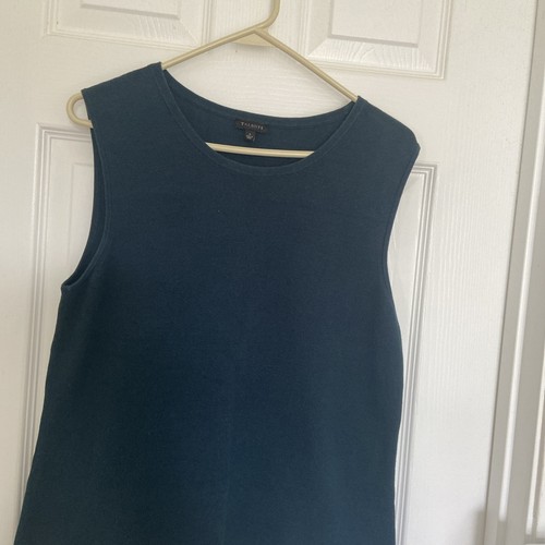 Talbots Dark Green Sleeveless Knit Sweater/Top Size Large - Picture 2 of 3