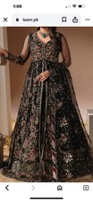 Pakistani Indian Designer  Long Dress Party Wedding Fancy Dress Have You Work