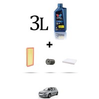 Hoffcar Wartungsset 3 Filter Und 3L ÖL FüR Fiat Stilo 1.4 16V 66KW Ab 2005