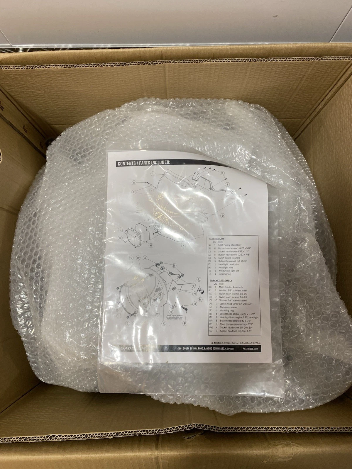 Saddlemen S-RT Mini Fairing For Harley Davidson FXBB 2018-2025 Brand New 8