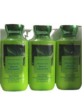 3 New WAIKIKI BEACH     COCONUT BATH  BODY WORKS BODY LOTION CREAM