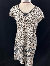 Linea Donatella lingerie gown size M short cap sleeve V neck stretch lace