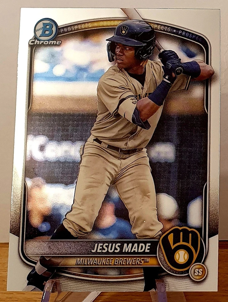 2025 Bowman Chrome Prospects Jesus Made BCP-245 Milwaukee Brewers Prospect - Photo 1/1