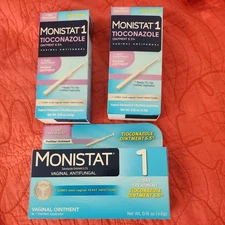 (3PACK) Monistat 1 Day Yeast Infection Treatment Tioconazole Ointment 02/27 
