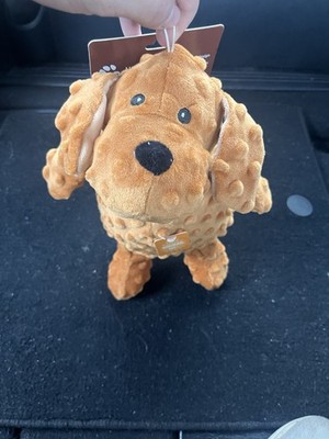 Urban Paws Doggo Chew Toy Plush Squeaker Durable Multi-lined Design
