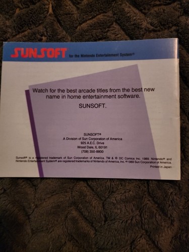 Batman Nes Cib - Picture 16 of 23