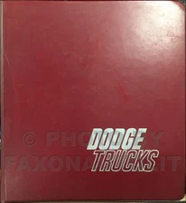 1981 Dodge Truck Data Book and Color and Upholstery Dealer Album - Water Damaged