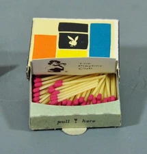 Vintage Playboy Club Wax Matches in Box  - Unused, unstruck, complete -  Italy
