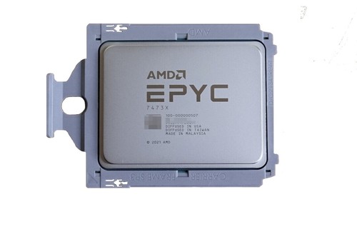 Unlocked AMD Epyc 7473X 24 Cores 48 Threads 2.8-3.7GHZ L3 Cache 768MB TDP 240W