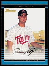 2002 Bowman #360 Brian Wolfe Minnesota Twins Rookie Card. rookie card picture