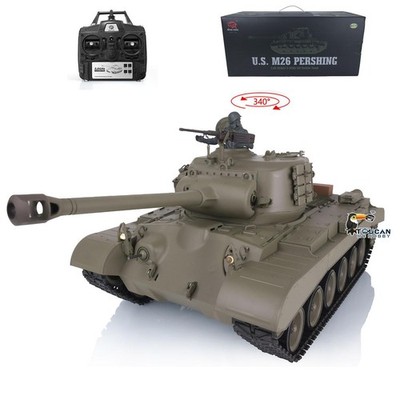 US STOCK 2.4Ghz 1/16 Scale 7.0 Plastic Ver M26 Pershing RTR RC Tank Model 3838