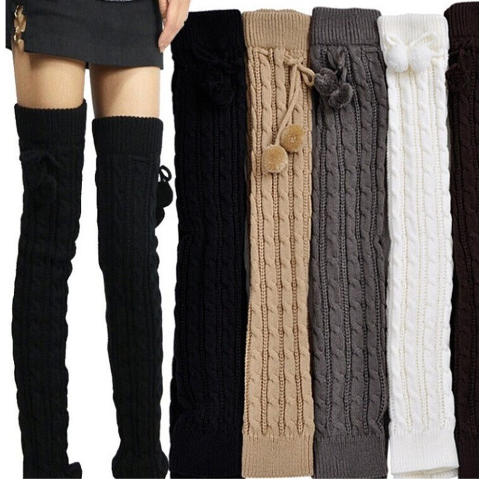 fuzzy thigh high boots