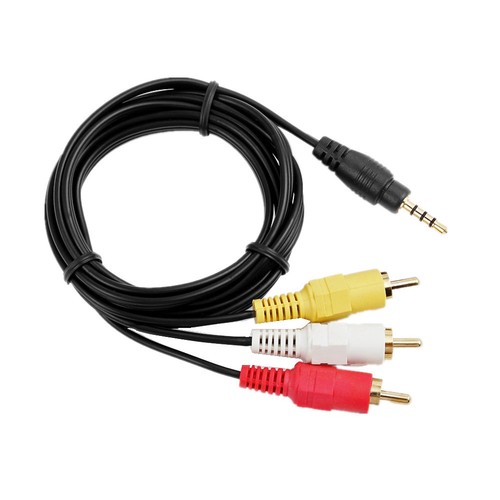 AV A/V Audio Video TV Cable Plomo Para Canon ZR10 ZR25 ZR40 ZR45 ZR50 ZR60 MC - Imagen 3 de 5