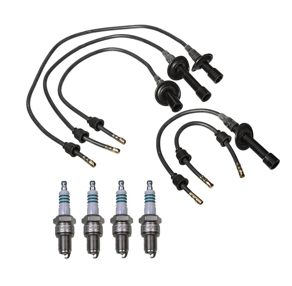 Denso Ignition Wire Kit 7mm 4 Pieces Iridium Power Gap 0.044 For Volkswagen