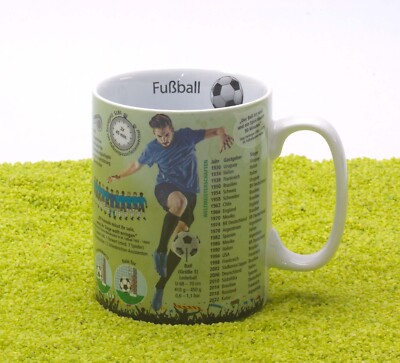 Könitz Porzellan Becher Wissensbecher Fussball  490 ml