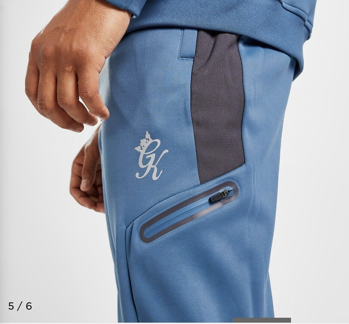 Bas De Survêtement Gym King Homme – Bleu – Taille M – Jogger Actif
