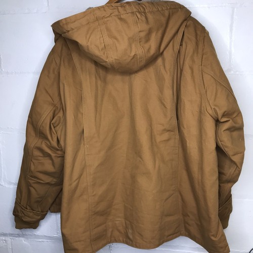 Carhartt Womens 3X Plus Brown Washed Duck Sherpa Lined Full Zip Jacket OJ4392-W - Bild 10 von 11