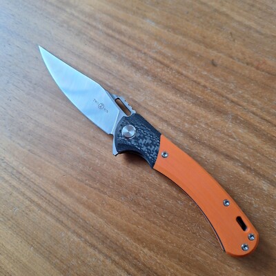 Twosun TS 127  M390 Carbon Fiber G10 Folding Pocket Knife  Very Rare