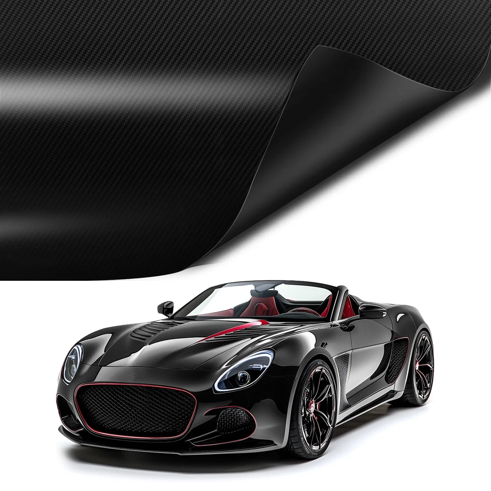 For Saab CARBON FIBER Paint Protection Vinyl Wrap Film Sticker Decal Sheet Roll - Image 4 of 4