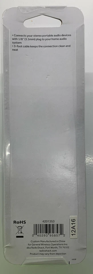 LOTE 60 RadioShack 4201353 3 pies 3,5 mm estéreo hembra a doble RCA macho enchufe cable en Y Foto 2 de 2