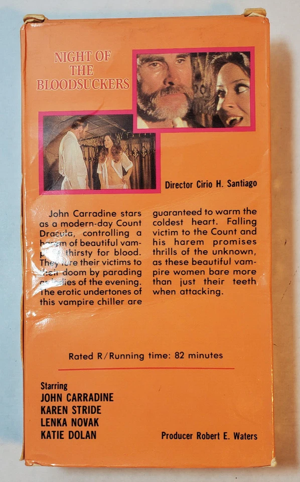 Night Of The Bloodsuckers / Vampire Hookers VHS ~ Rare ~ Horror ~ John Carradine - Image 4 of 4