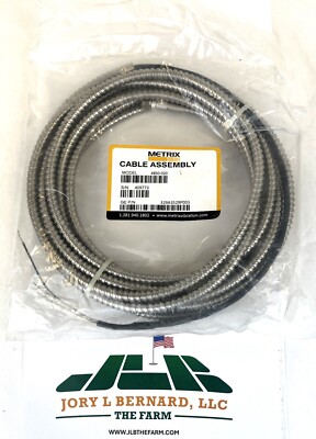 METRIX, CABLE ASSEMBLY, 4850-020, HIGH TEMP ARMORED CABLE, 2-PIN, SEALED, NOS S