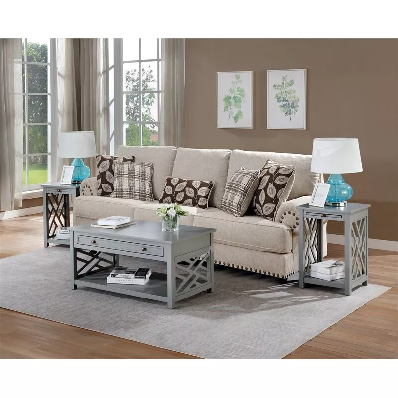 Coffee table and on sale two end tables