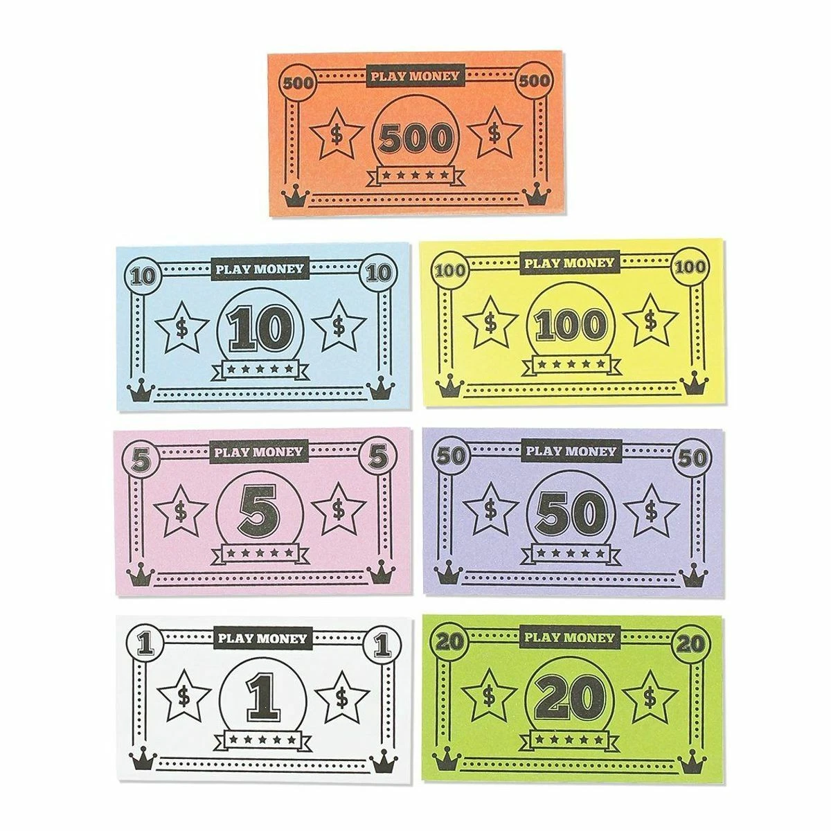 Play Money for Kids 455 Bills Board Game Money Replacement