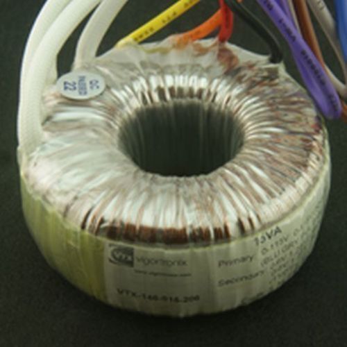 Toroidal Mains Transformer Dual Primary 115/230V 15VA 0-15V 0-15V Twin Secondary - Afbeelding 1 van 1