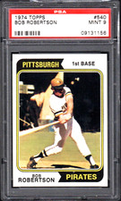 1974 Topps #540 BOB ROBERTSON Pittsburgh Pirates PSA 9 MINT LOW POP!