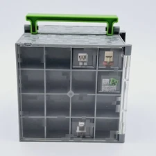 Minecraft Carrying Case Mini Figure Block  For 1" Figures Gray Case only 2014