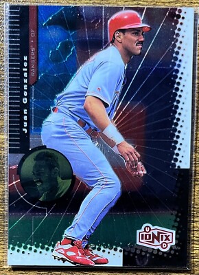 JUAN GONZALEZ 1999 UPPER DECK IONIX #58 TEXAS RANGERS FREE