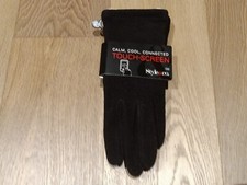 STYLE  CO Women's TOUCH-SCREEN Gray Fleece Gloves, Black, ONE SIZE