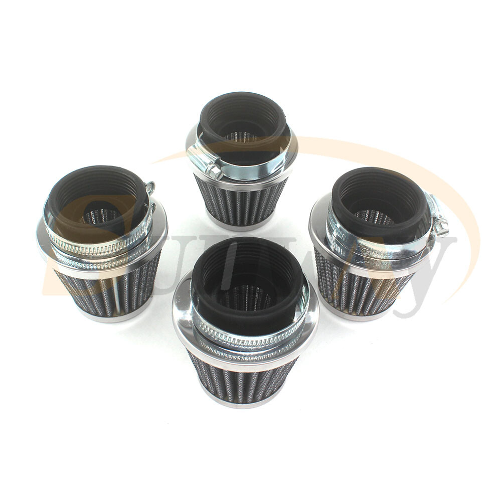 4x 42mm Air Filter For Kawasaki KL250A/C Z1 KZ440 KZ750 KZ900 KZ1000