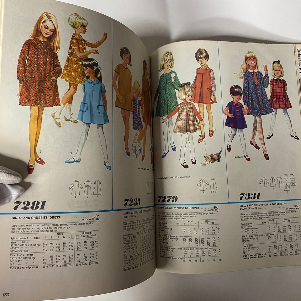 1968 September Simplicity Catalog Sewing Pattern Store Counter Book ...