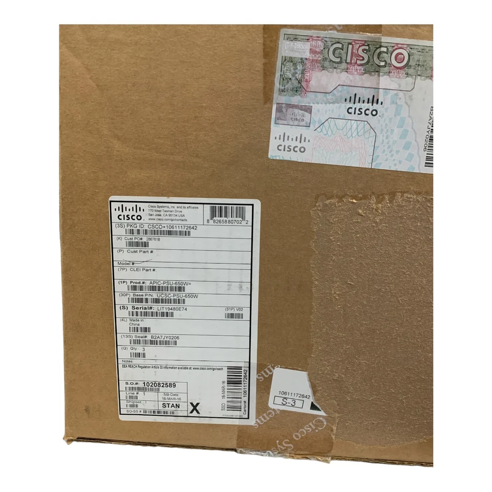 NEW Cisco UCSC-PSU-650W Hot Swap Power Supply C220 M3 C240 M3 - Image 3 of 3