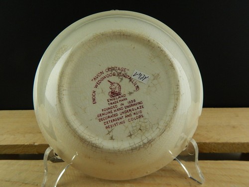 Vintage Enoch Wedgwood Tunstall Avon Cottage Cuenco Helado Cereales Defecto - Picture 4 of 6