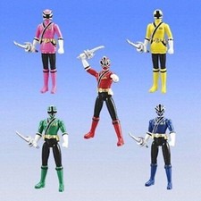 Gashapon Bandai Power Rangers Samurai Shinkenger Set di 5 action figure