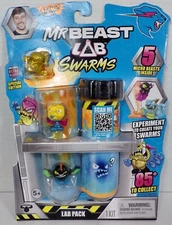 NEW Mr Beast Lab Swarms 5 Pack with Test Tube Atomic Series  Mix Shake Create W2