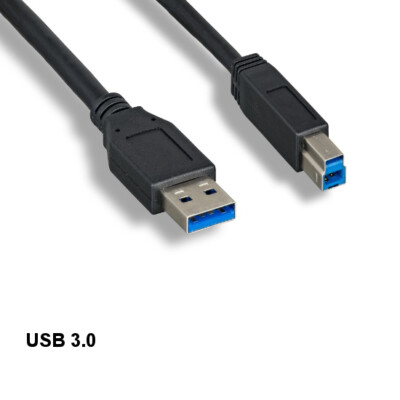 KNTK 6ft SpuerSpeed USB 3.0 Type A to B Cable 28AWG 5Gbps Printer Scanner Data